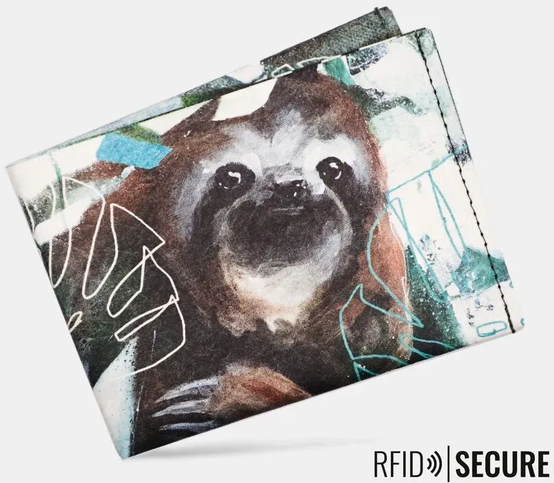 paprcuts Portemonnaie RFID - Happy sloth (Jules Boho)