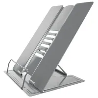 Intirilife Buchständer Metall 21 x 16,5 x 20,3 cm Grau 1 St.