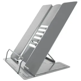 Intirilife Buchständer Metall 21 x 16,5 x 20,3 cm Grau 1 St.