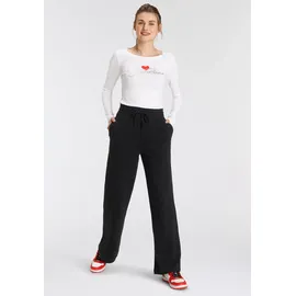 KangaROOS Jogginghose mit weitem Bein Schwarz 40