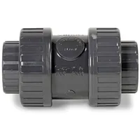 Poolomio PVC Rückschlagventil, federbelastet 50mm