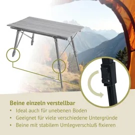 Jawinio Campingtisch Klapptisch Silber
