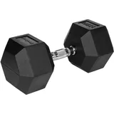 rebel electro Gusseiserne Hantel HEX 27,5 kg schwarz