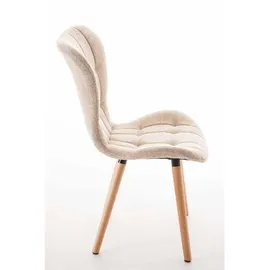CLP Esszimmerstuhl Elda Stoff creme