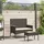 vidaXL Gartenbank 2-Sitzer mit Kissen und Tisch 110 x 60 x 85 cm Schwarz