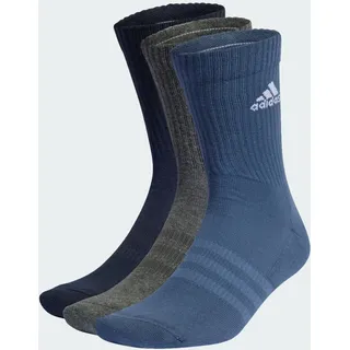 Adidas Cushioned Crew Socken 3er Pack Legend Ink / Preloved Ink / Dark Grey Heather 37-39