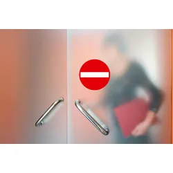 Exacompta 67044E Hinweisschild selbstklebend, PVC, Einbahnstraße 20 cm - Rot