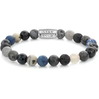 Rebel & Rose Mountain High Herren-Armband Edelstahl silberfarben RR-80114-S Größe 19 cm