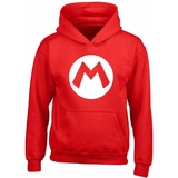 Super Mario Sweater mit Kapuze Super Mario Badge Rot - 116