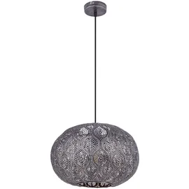 GLOBO Smart Hängeleuchte orientalisch Hängelampe App Steuerung Pendelleuchte dimmbar, Metall, RGB LED 8,5W 806Lm warmweiß, DxH 30x120 cm