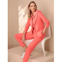 Hosenanzug HEINE, Damen, Gr. 42, Normalgrößen, koralle, 82% Baumwolle, 18% Polyester, Anzüge Hosenanzug