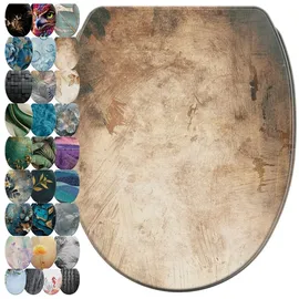 WCShop24 WC-Sitz mit Absenkautomatik Canvas Beige