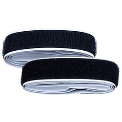 buttinette Klettverschlussband, selbstklebend, schwarz, Breite: 2 cm, Inhalt: je 1 m