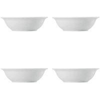 Thomas Porzellan Müslischale Bowl 17 cm - TREND Weiß - 4 Stück, Porzellan, (Posten-Set, Mehrfach-Set, Postenartikel, 4-tlg), Porzellan, spülmaschinenfest und mikrowellengeeignet weiß