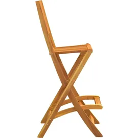 vidaXL Garten-Barhocker 2 Stk. klappbar Massivholz Akazie Braun