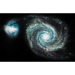 Fototapete PAPERMOON "WELTRAUM-GALAXIE PLANET UNIVERSUM SOLAR HIMMEL WELTALL", bunt, B:3,00m L:2,23m, Vlies, Tapeten