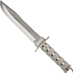 Survivalmesser mit Kräftiger Rückensägezahnung