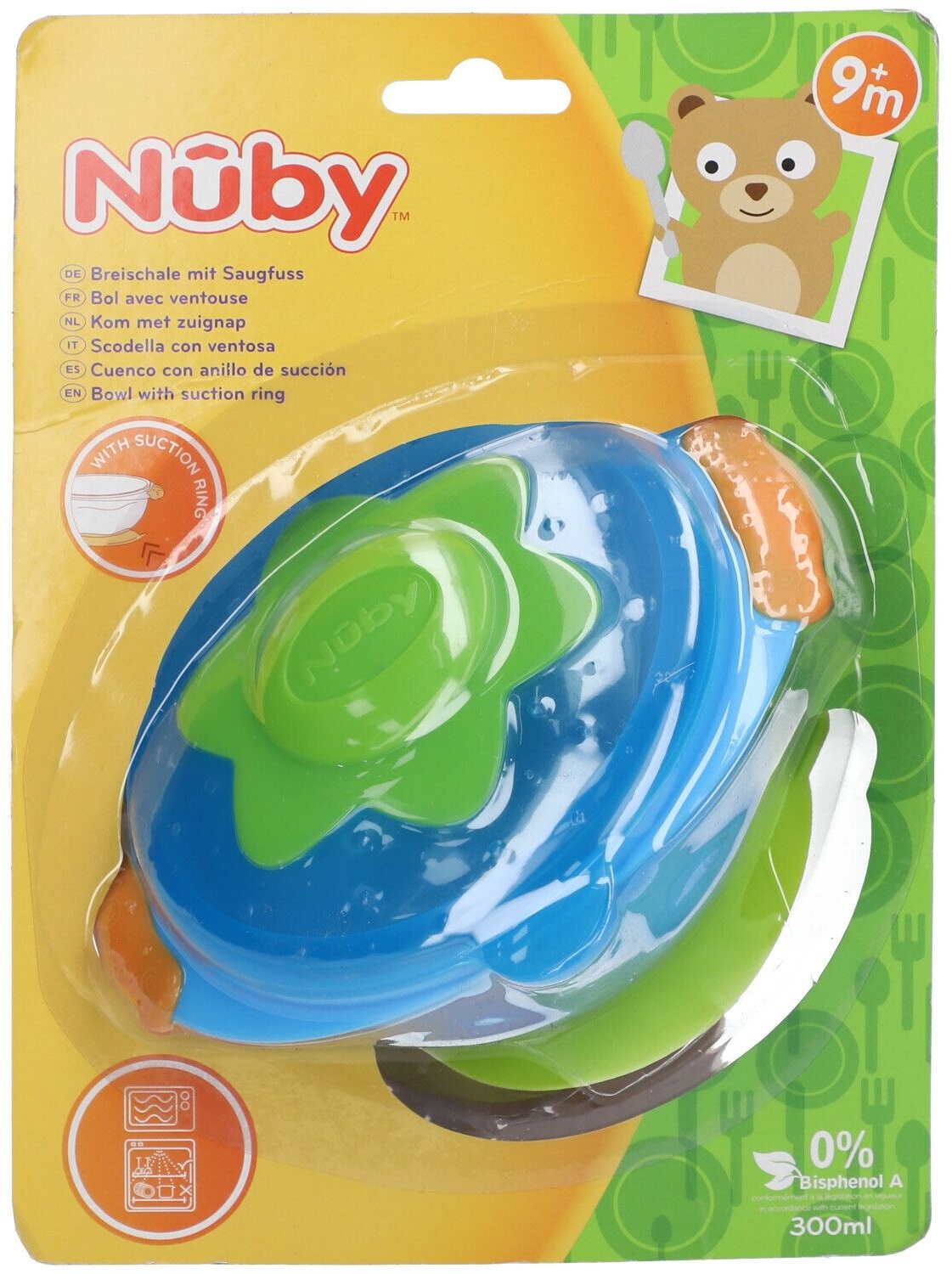 Nûby Bol avec ventouse +9 mois 300 ml accessoire(s)