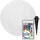 EasyMaxx Solarleuchte Kunststoff 30 cm inkl. Fernbedienung grau/weiß