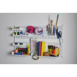 diy elements Aufhänge-Set Werkzeugwand Regal-System Lochwand Werkstattordnung