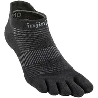 injinji Run Lightweight No-Show Sneakersocken Schwarz 40,5-44
