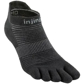 injinji Run Lightweight No-Show Sneakersocken Schwarz 40,5-44