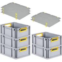Proregal Eurobox gelb Kunststoff, Rechteckig, 30x17x40 cm, Ordnen &
