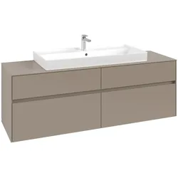 Villeroy & Boch Waschtischunterschrank „Collaro“ für Schrankwaschtisch 160 × 54,8 × 50 cm Waschbecken mittig mittig