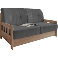 Livetastic Schlafsofa, Grau, Naturfarben & 154x88x90 cm,