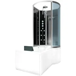 Kombination Badewanne Dusche K50-L32-EC Duschtempel 170x100 cm