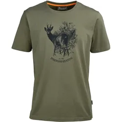 Pinewood T-Shirt Roe Deer, olive, S