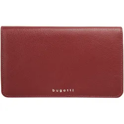 Geldbörse BUGATTI "LADY TOP", rot, Leder, unifarben, casual, Kleinlederwaren, echt Leder