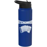 Akkordeon Mann Quetschkommode Handharmonika Spruch Akkordeon Stainless Steel Insulated Water Bottle