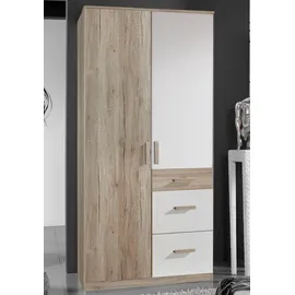 Sconto Kleiderschrank ¦ holzfarben ¦ Maße (cm): B: 90 H: 199 T: 58.0