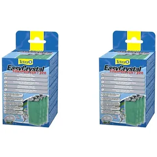 Tetra EasyCrystal Filter Pack 250/300, Filtermaterial für EasyCrystal Innenfilter, geeignet für Aquarien von 15-60 Liter, 3 Stück (Packung mit 2)