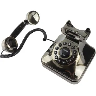 Yctze Antikes Telefon - WX-3011# Vintage Landline Telefon in Antik Bronze, Desktop Anrufer für Zuhause und Büro