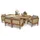 aea Gartenmöbel Garnitur Esstisch Holz 6x Stühle), Designer Stilvoller Komplett