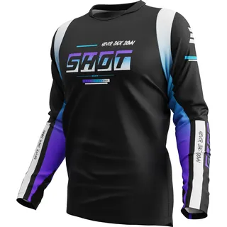 Shot Devo Block Langarm-trikot - Purple - XL