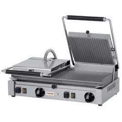 Doppelter elektrischer Grill mit Rippenstruktur GRDR