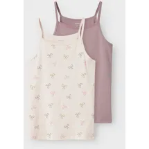 NAME IT Mädchen Nkfstrap Top 2P Barely Pink Bow Noos, Barely Pink, Numeric 146 EU - numeric_146