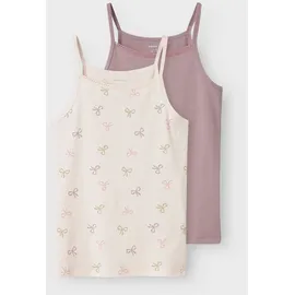 NAME IT Mädchen Nkfstrap Top 2P Barely Pink Bow Noos, Barely Pink, Numeric 146 EU - numeric_146