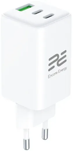Neue GaN 65W USB-A + 2x USB-C QC PD Netzladegerät Encore Energy MD-6583Z