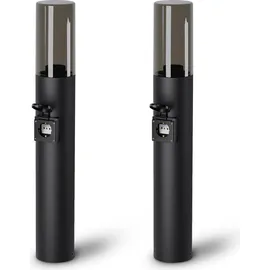 SSC-LUXon Außenleuchte Edelstahl Höhe 50 cm 1x E27 schwarz