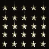 Mojawo 80er LED-Sternenvorhang Innen und Außen warmweiß