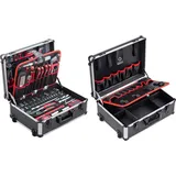 Meister Werkzeugtrolley 156-teilig - Werkzeug-Set-Mit Rollen & Werkzeugtrolley leer - 460 x 350 x 190 mm - Mit Rollen - Individuelle Fachaufteilung