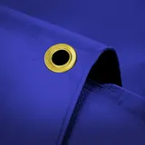ECD Germany Abdeckplane Gewebeplane mit Ösen 4x3m 12m2, 650g/m2, Blau, PVC, Wasserdicht, Reißfest, 10 Haken, LKW-Plane Bootsplane