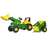 Rolly Toys rolly toys® Trettraktor »rollyJunior John Deere mit Lader und Trailer«, Made in Europe Made in Germany, grün