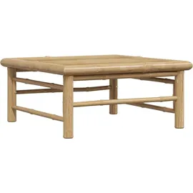 vidaXL Garten-Lounge-Set 2-tlg. cremeweiß Bambus