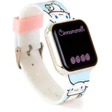 Kids Licensing Cinnamoroll LED-Uhr 0 mm Kunststoffgehäuse Blau Silikonarmband Blau One Size