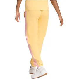 adidas Essentials 3-Streifen French Terry Cuffed Jogginghose semi ice tangerine/st tropic bloom L